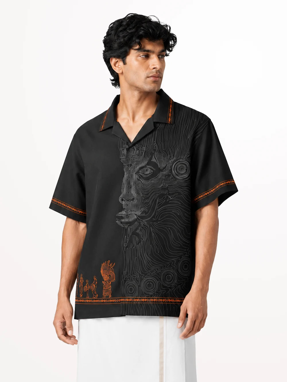 Chamayam Cuban Collar Shirt (Men)