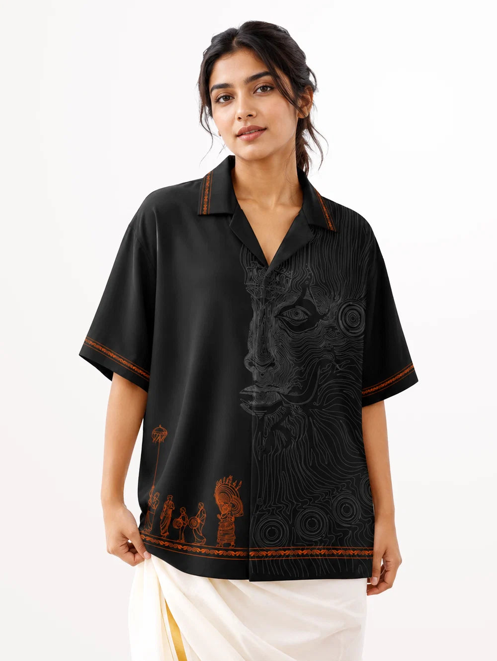 Chamayam Cuban Collar Shirt (Women)